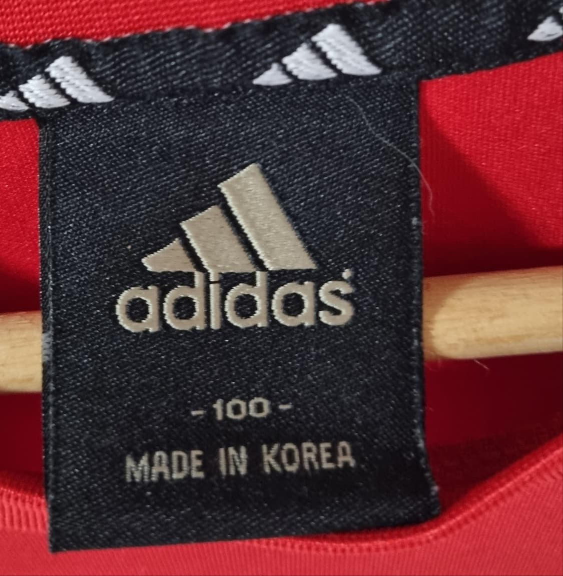 100) 아디다스 어케인코리아 레드 기능성 반팔티 상품이미지3
