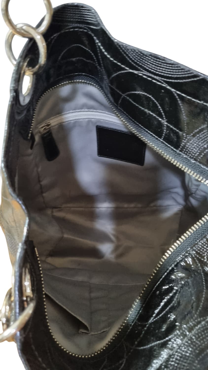 빈티지 코치 알렉스 스티치 블랙 페이턴트 레더 토트백 y2k 갸루 히메  상품이미지7
