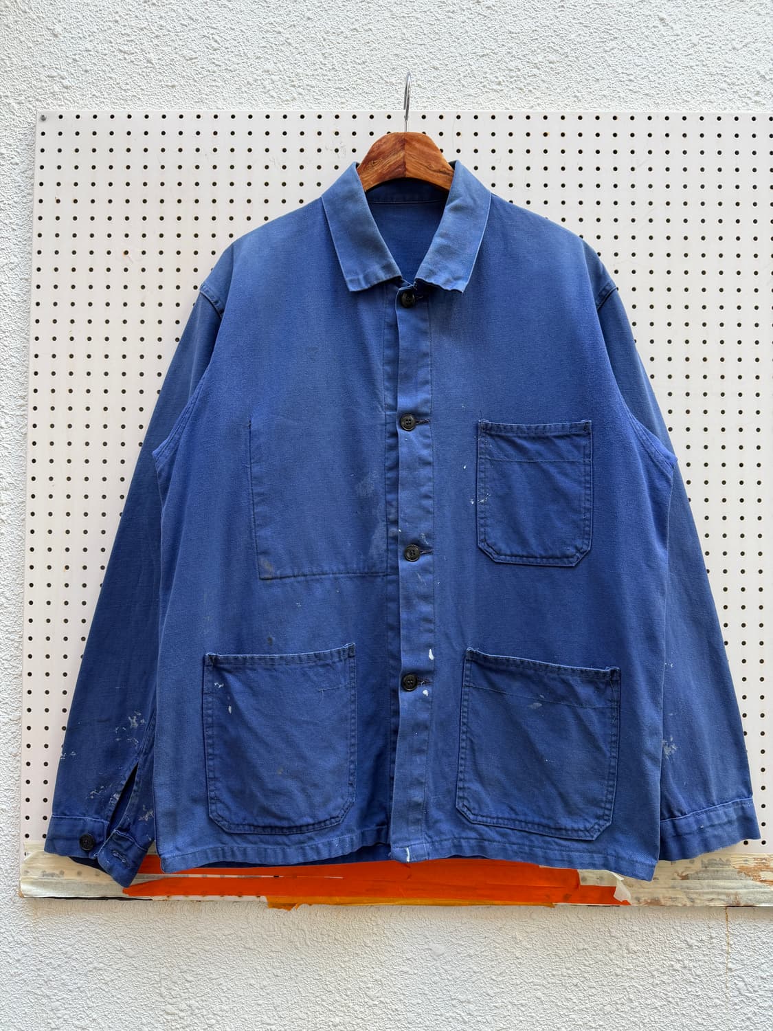 FADED WASHED BLUE OLD VINTAGE 프렌치워크자켓 상품이미지1