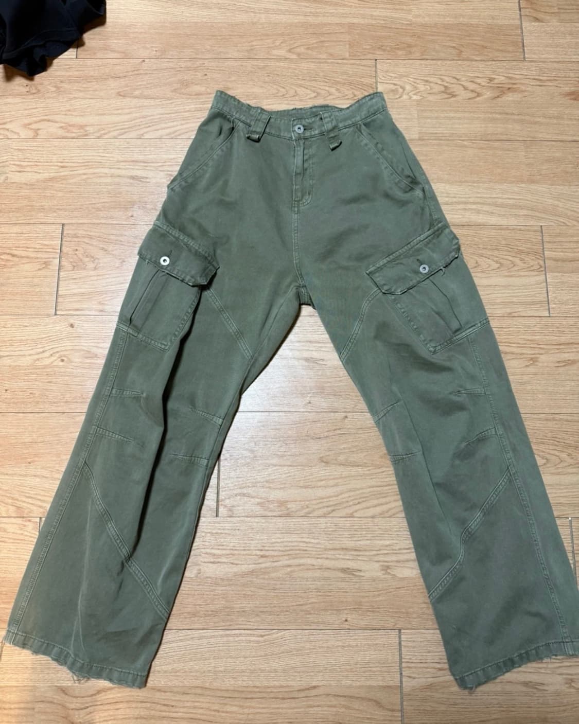 (28~30size) 세미와이드핏 카키 카고팬츠 상품이미지1