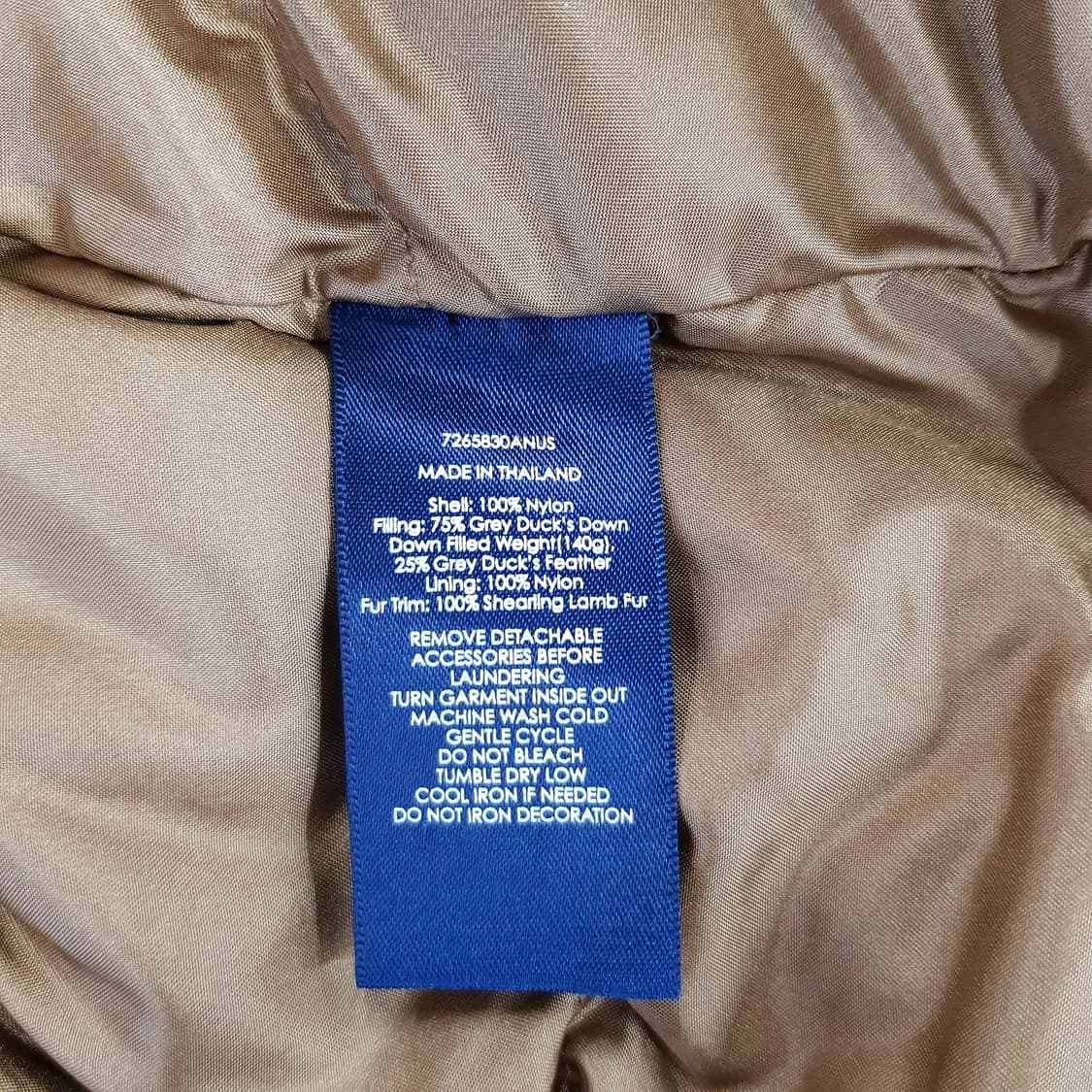랄프로렌 후드 집업 패딩 XS 상품이미지4