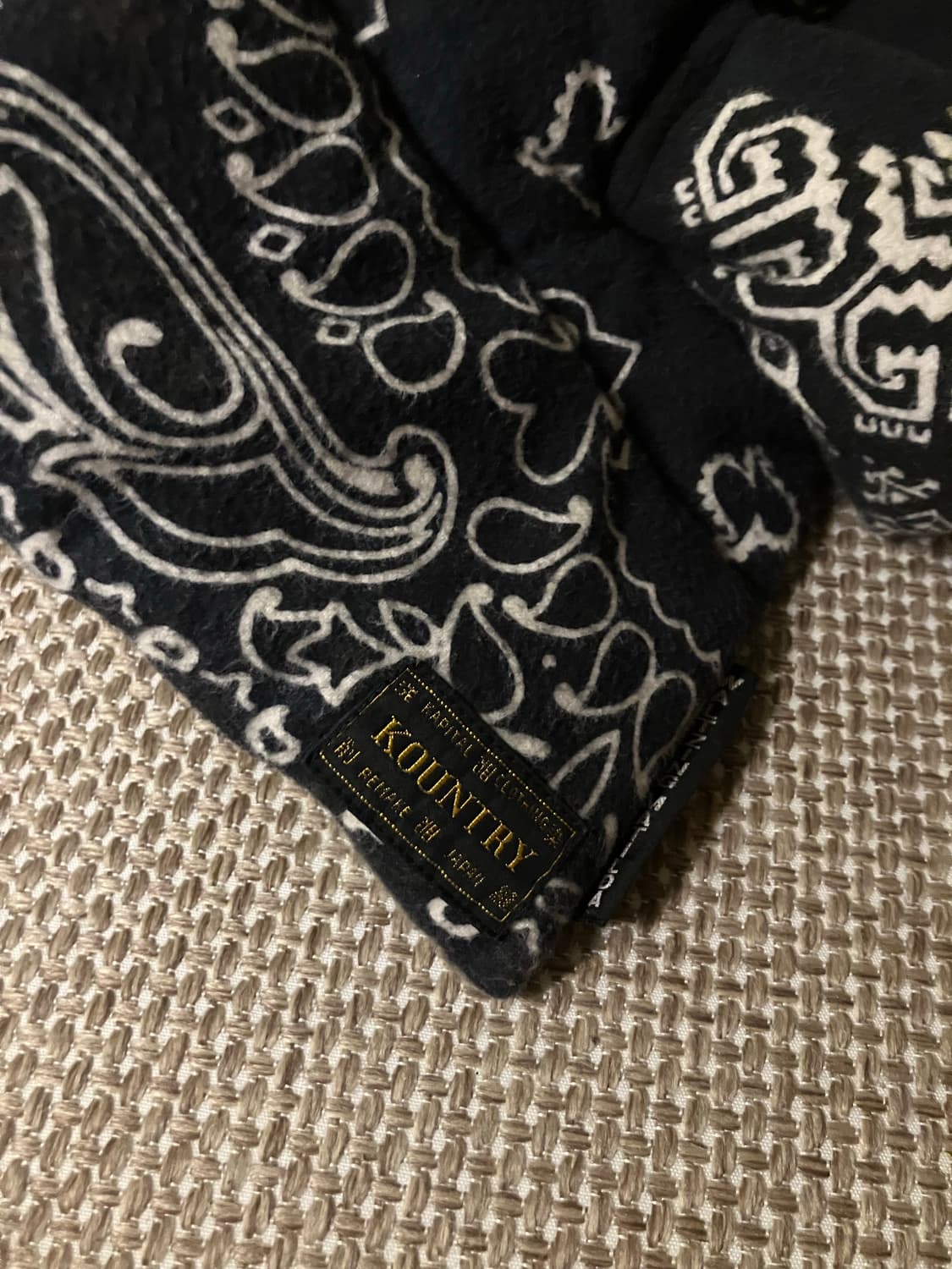 캐피탈 / 반다나 머플러 / 블랙 상품이미지2