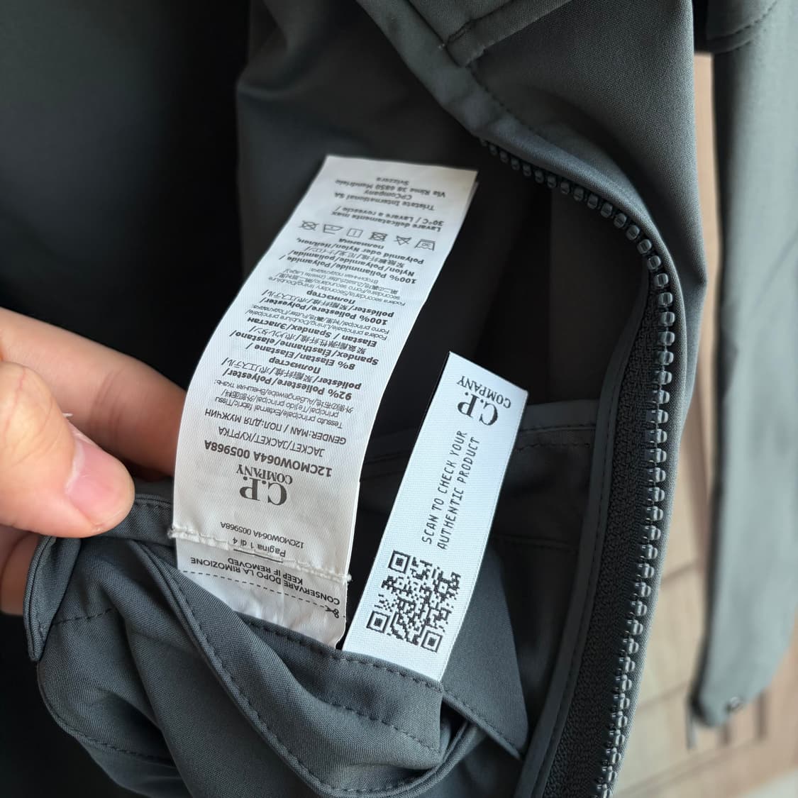 [새상품]씨피컴퍼니 CP컴퍼니 메트로폴리스 로고 자켓 차콜 상품이미지6