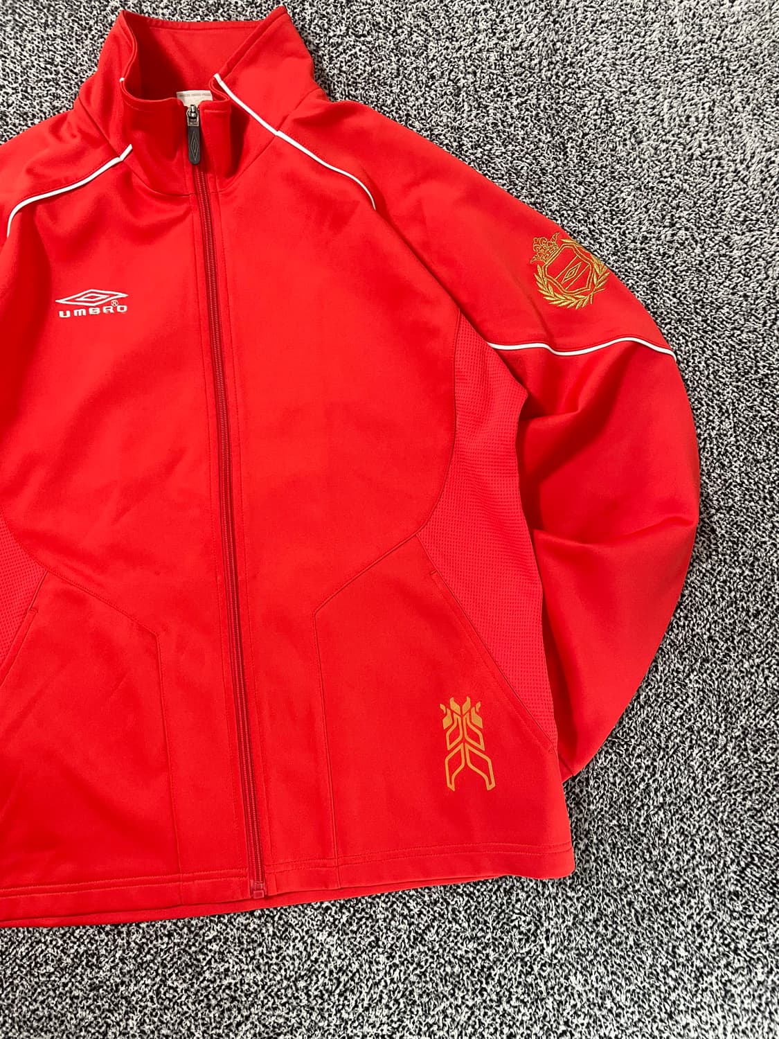 빈티지9. 엄브로 빈티지 스트릿 레트로 레드 져지 점퍼 트랙탑 상품이미지2