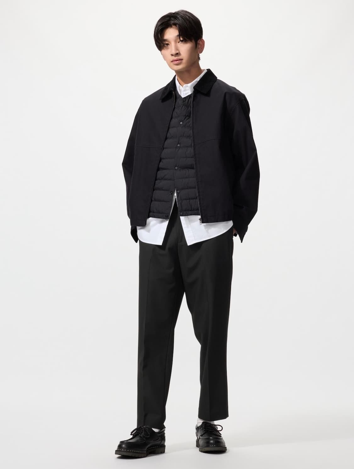 [새상품] 유니클로 남성 블랙 슬랙스 팬츠 M사이즈 상품이미지1