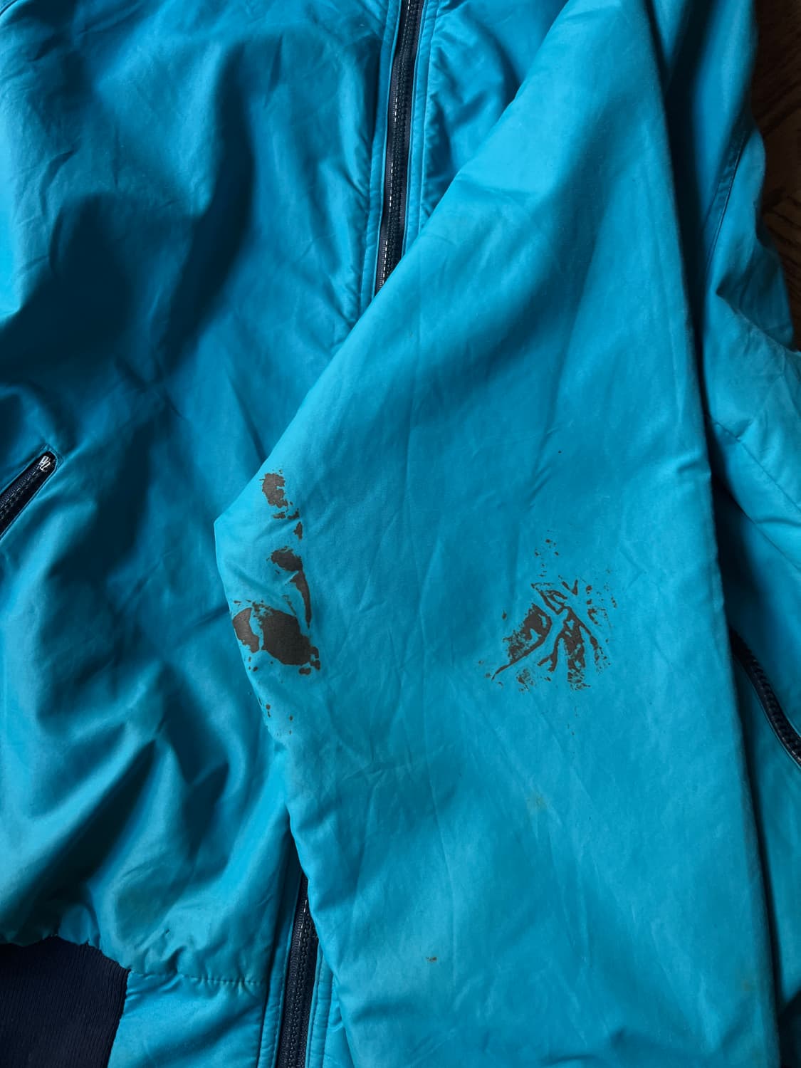 [XL]80's 파타고니아 USA 더티 나일론 쉘드 웜업 자켓 상품이미지8