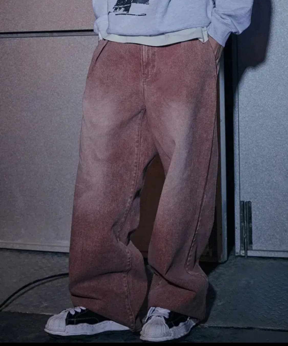 낫포너드 원턱 와이드 데님 팬츠 상품이미지1