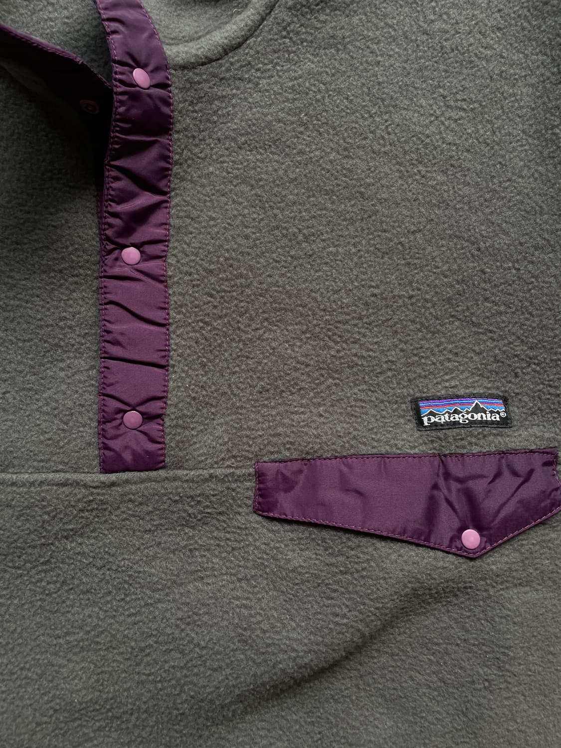 90s 파타고니아 신칠라 그레이 퍼플 민트급 상품이미지4