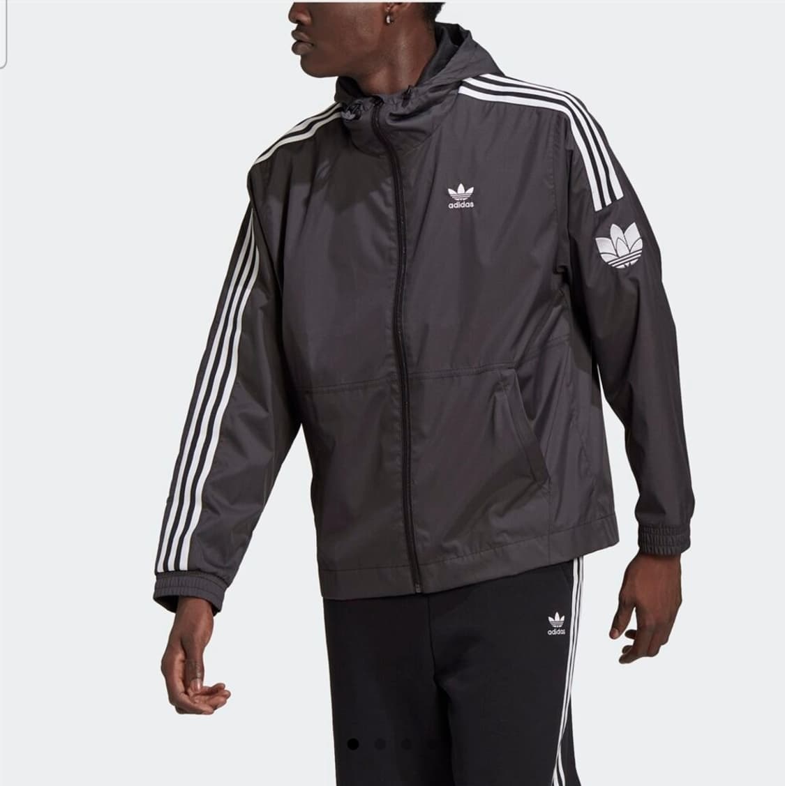 아디다스(Adidas) 트레포일 후드 바람막이 자켓 XL size 상품이미지2