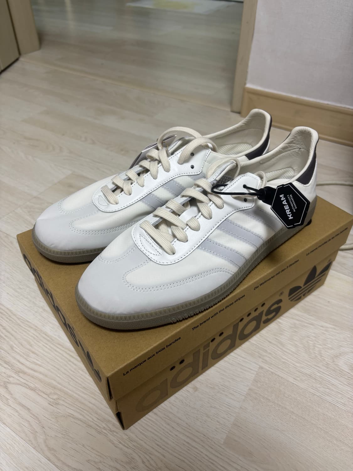 아디다스 삼바 데콘 코어 화이트 차콜 275 (새상품) 상품이미지1