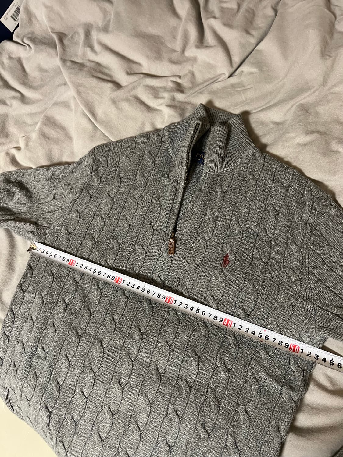 폴로 랄프로렌 그레이 케이블니트 s 상품이미지8