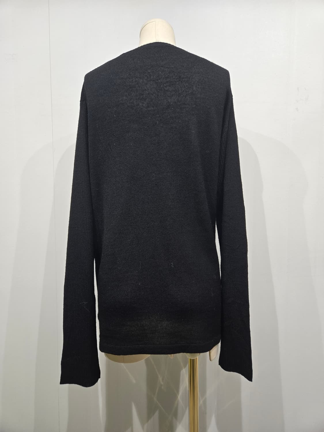 요지 야마모토 블랙 기본 니트 긴팔 FREE 상품이미지2