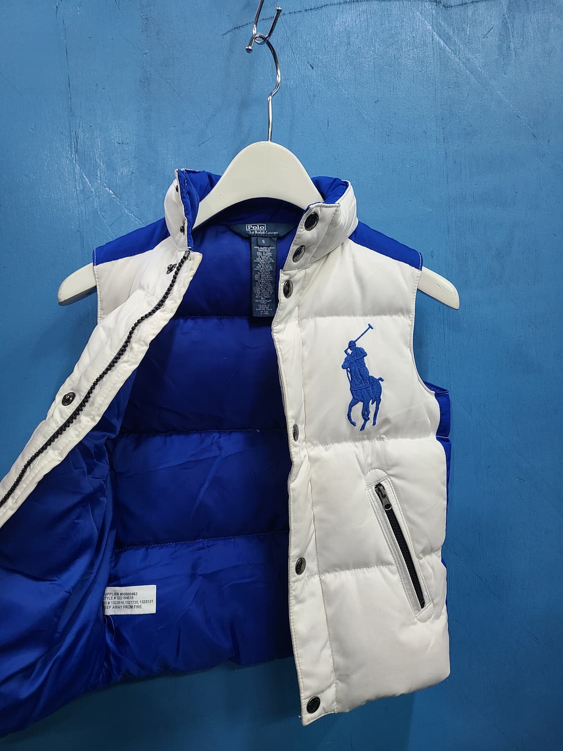 USA 빅로고 폴로 미니미 패딩조끼 상품이미지3
