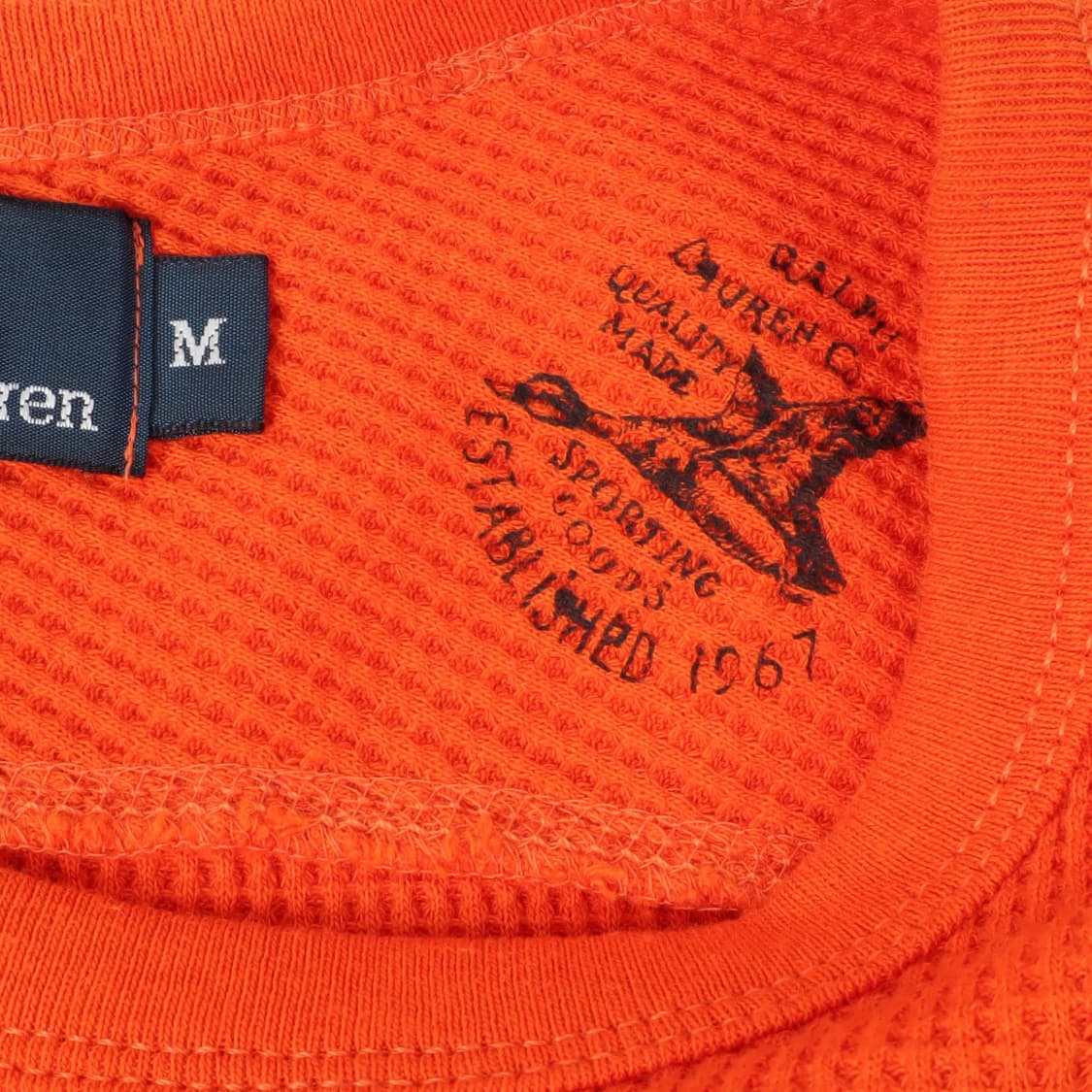 폴로 랄프로렌 ltd 오렌지 와플 롱슬리브 상품이미지9