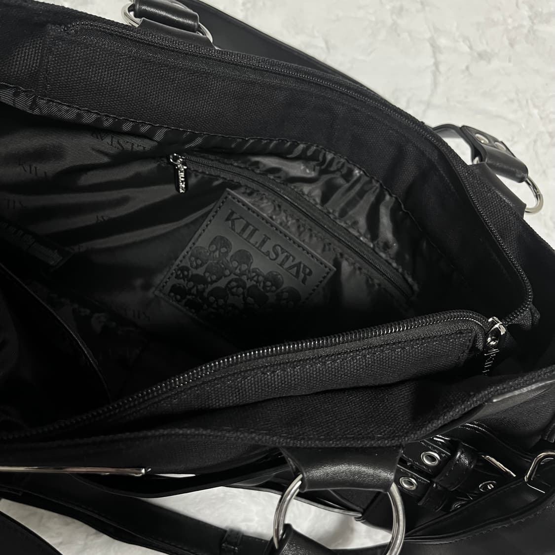 킬스타 고스 펑크 펜타그램 가방 상품이미지4