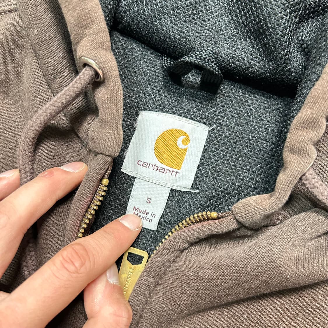 칼하트(Carhartt) 써멀후드집업 브라운 상품이미지5