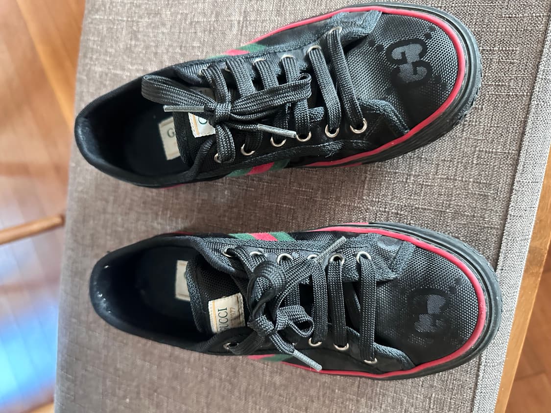 1회착 구찌 스니커즈 37  상품이미지5