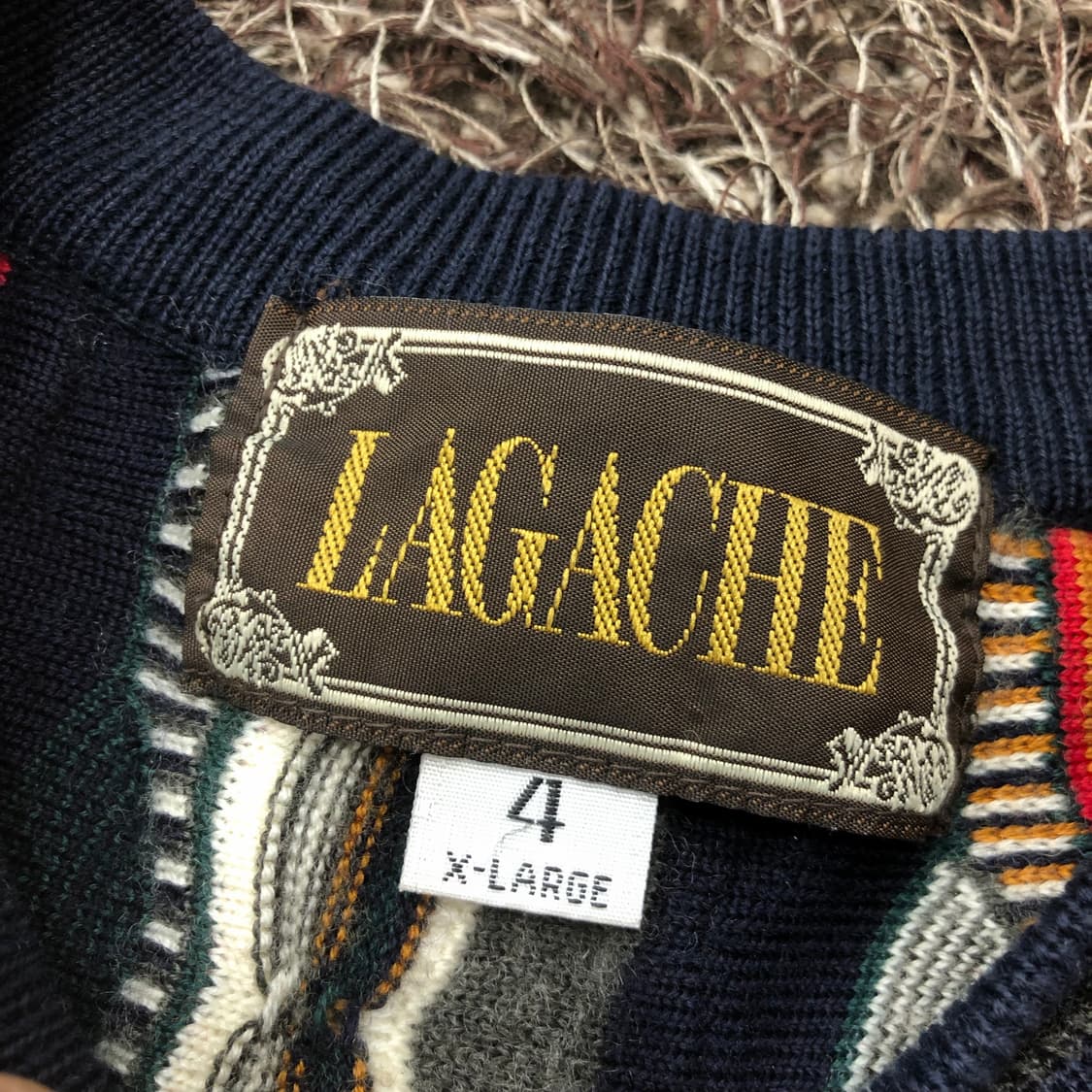 LAGACHE 라가쉬 울 멀티컬러 케이블 니트 상품이미지4