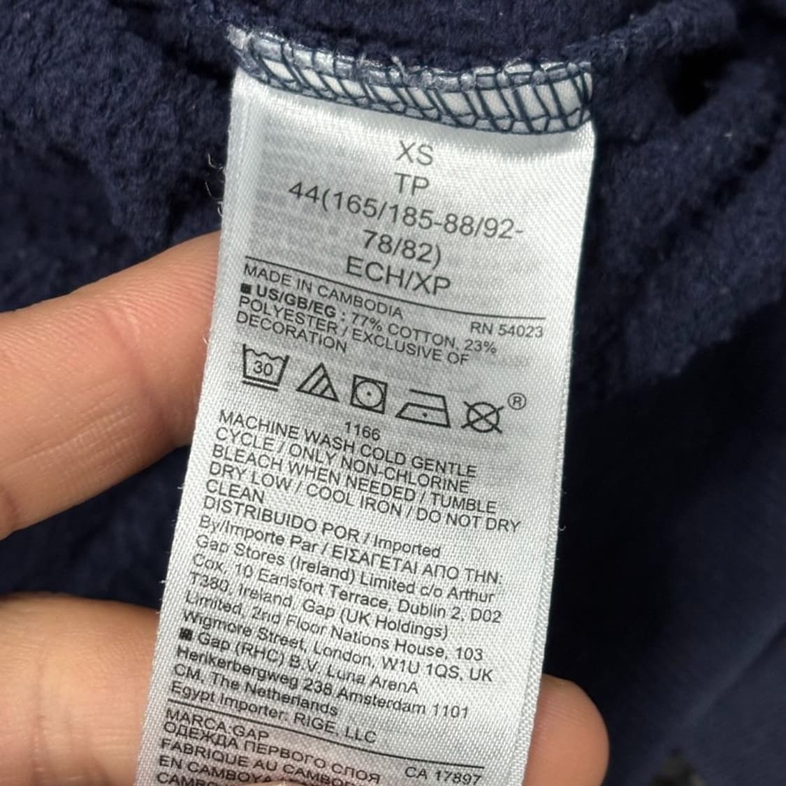 GAP  자수 패치 맨투맨 V0518 상품이미지7