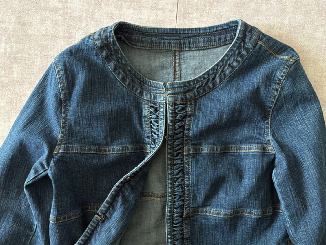 denim frill jacket 상품이미지2