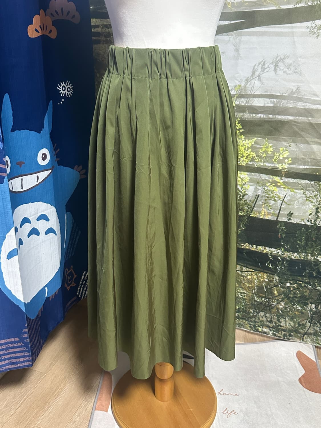 빈티지 카키 노랑 리버시블 스커트 상품이미지2
