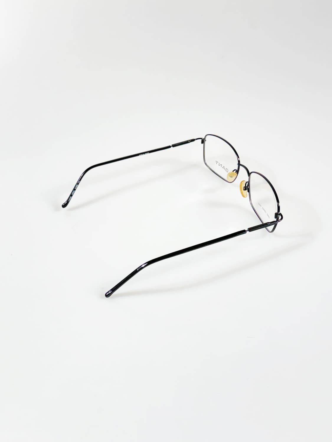 90s GANT 블랙 슬림 스퀘어 메탈 프레임 빈티지 안경 상품이미지4