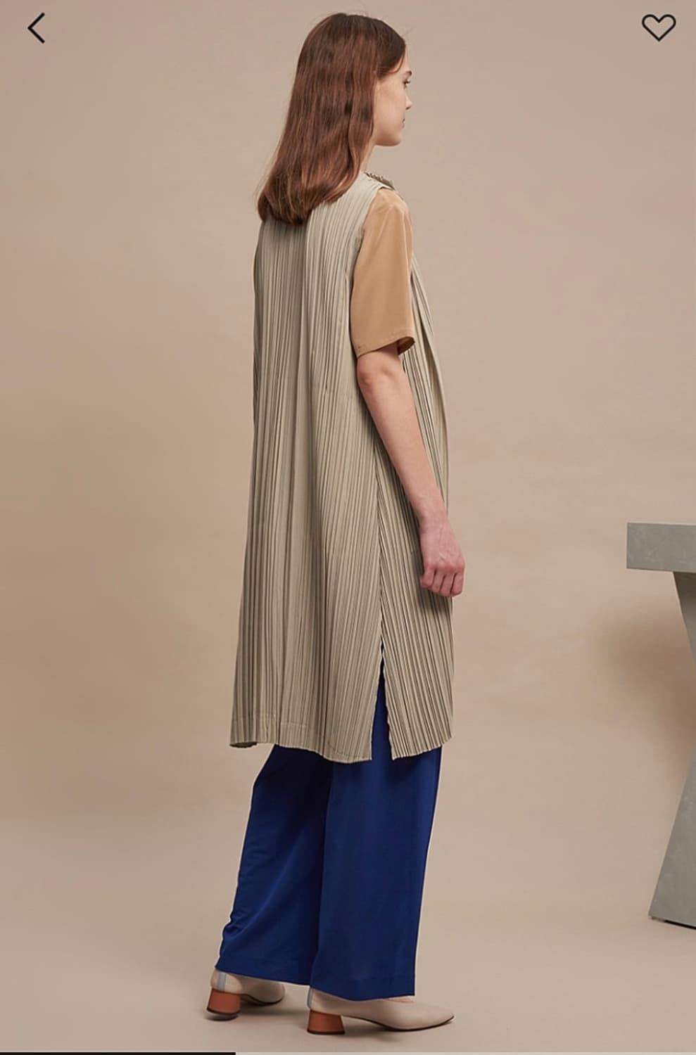 한섬 래트바이티 플리츠 가디건 프리사이즈 상품이미지3