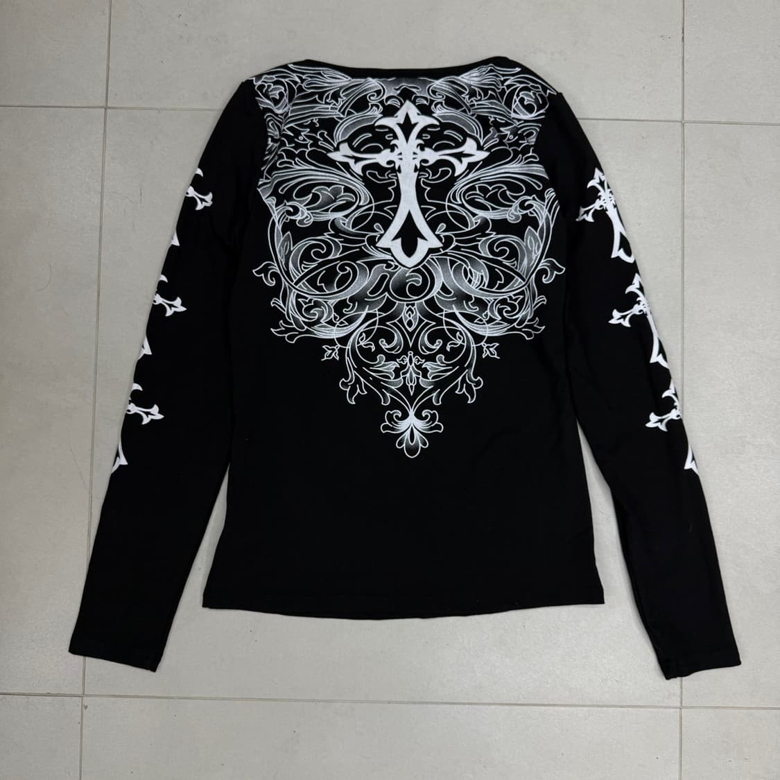 Gothic cross printing sleeve 상품이미지4