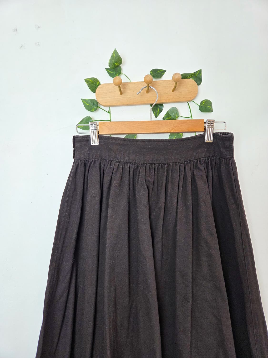 초코브라운 호박 롱스커트 상품이미지2