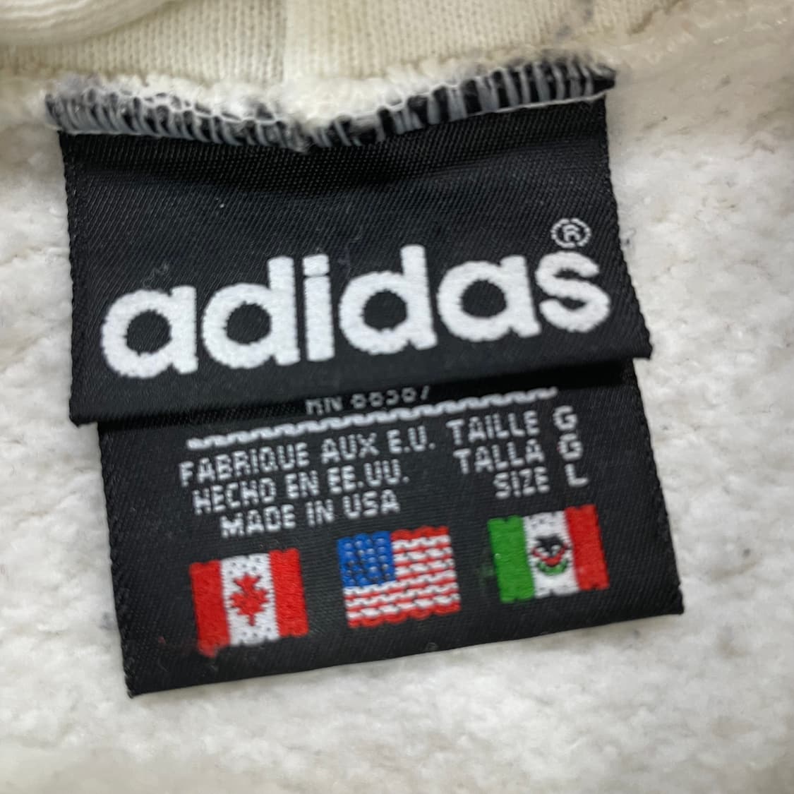 아디다스 USA 올드스쿨 빅 트레포일 로고 후드티 상품이미지3