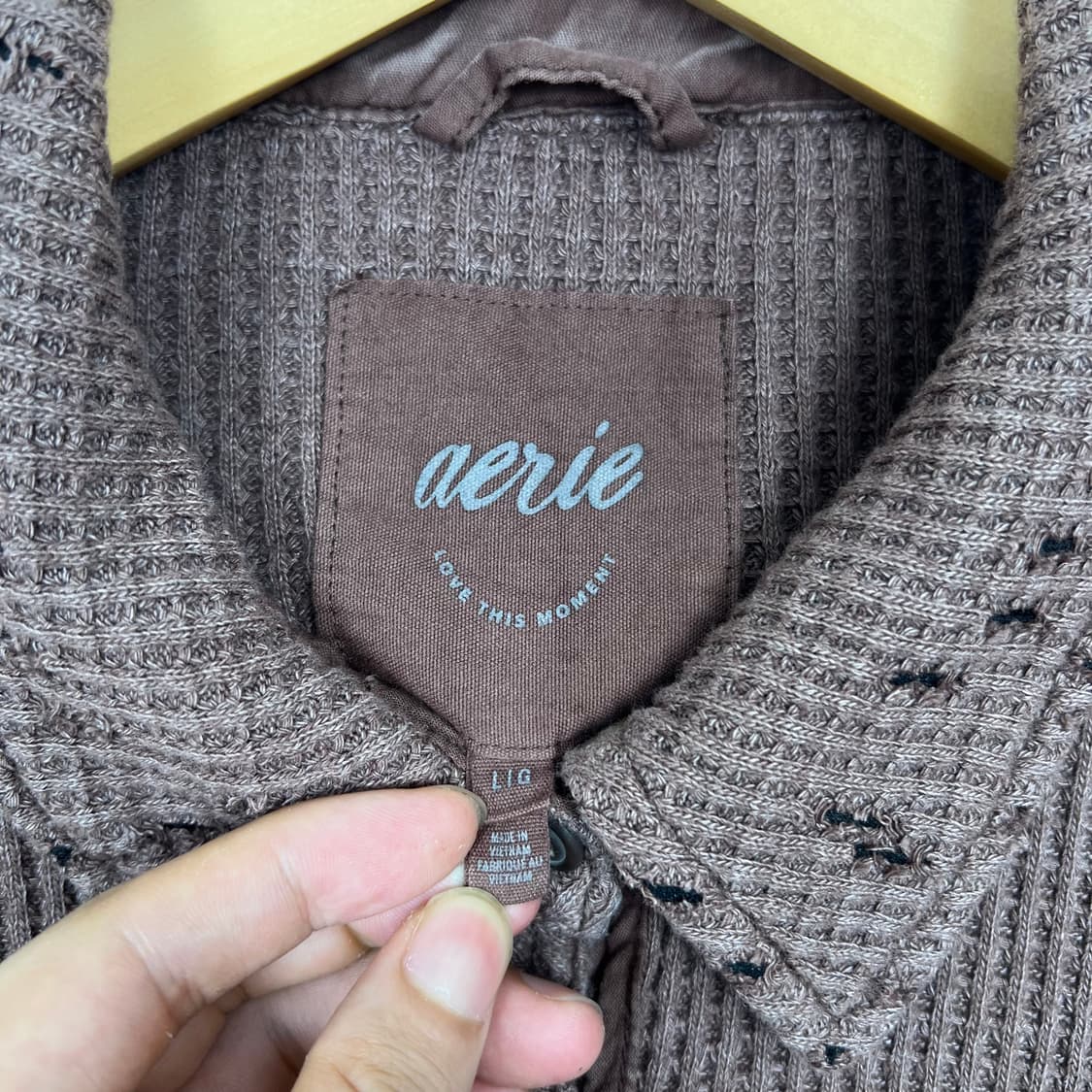 Vintage ditressed waffle shirt 상품이미지8