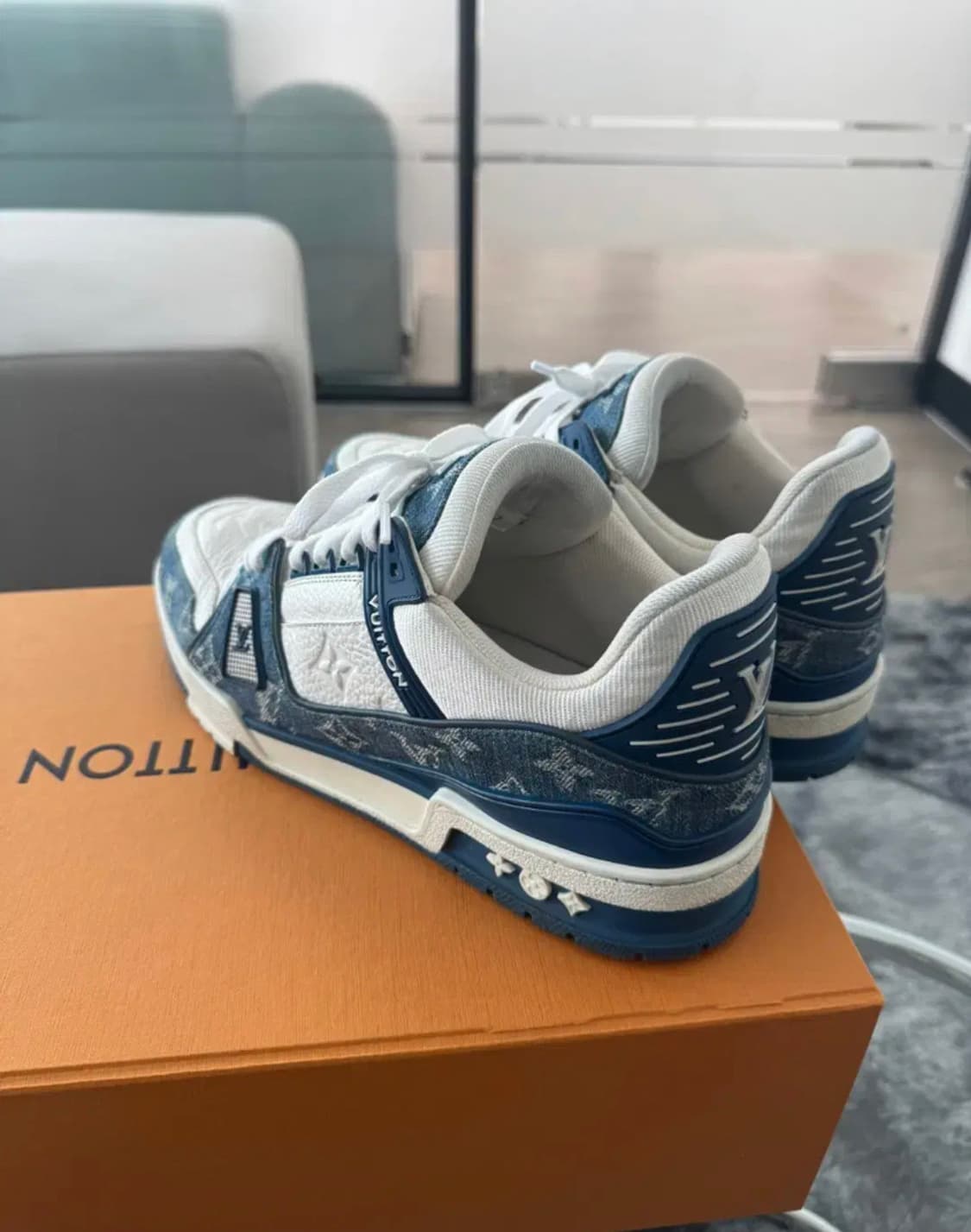 [정품특가] LV 루이비통 정품 데님 트레이너 스니커즈 8.5  상품이미지5