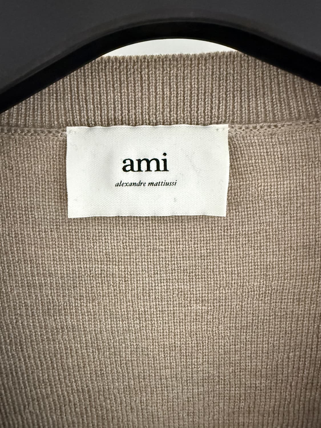 아미 스몰 하트가디건 베이지 XLL 상품이미지3