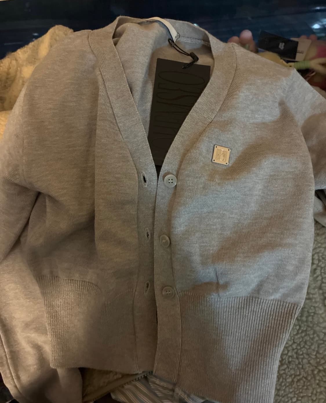 보헤미안 서울 심볼 가디건 그레이 새상품 상품이미지3