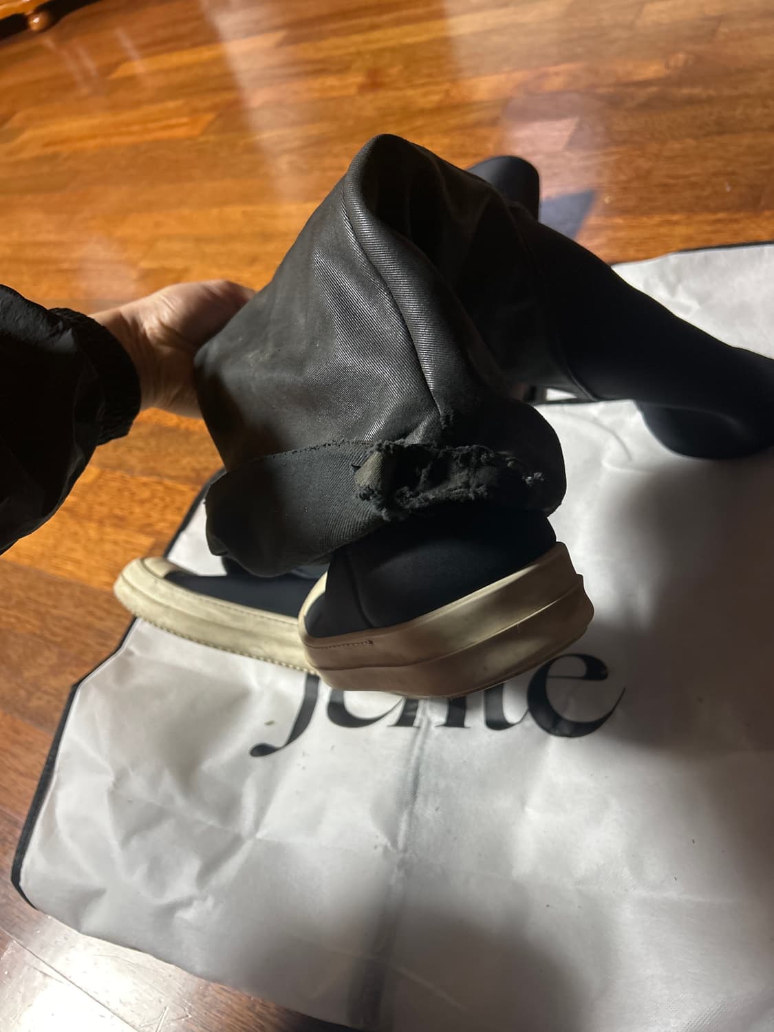 릭오웬스 다크쉐도우 롱라몬즈 부츠 42사이즈 상품이미지6