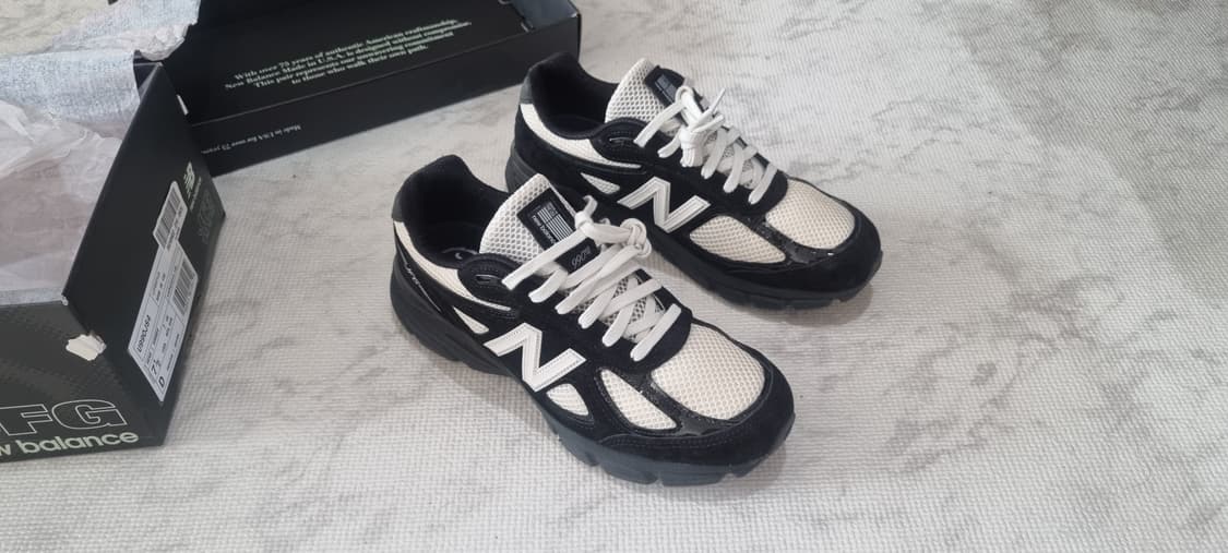 뉴발란스 990v4 jfg 조 프레쉬 굿 블랙 화이트 255 상품이미지2