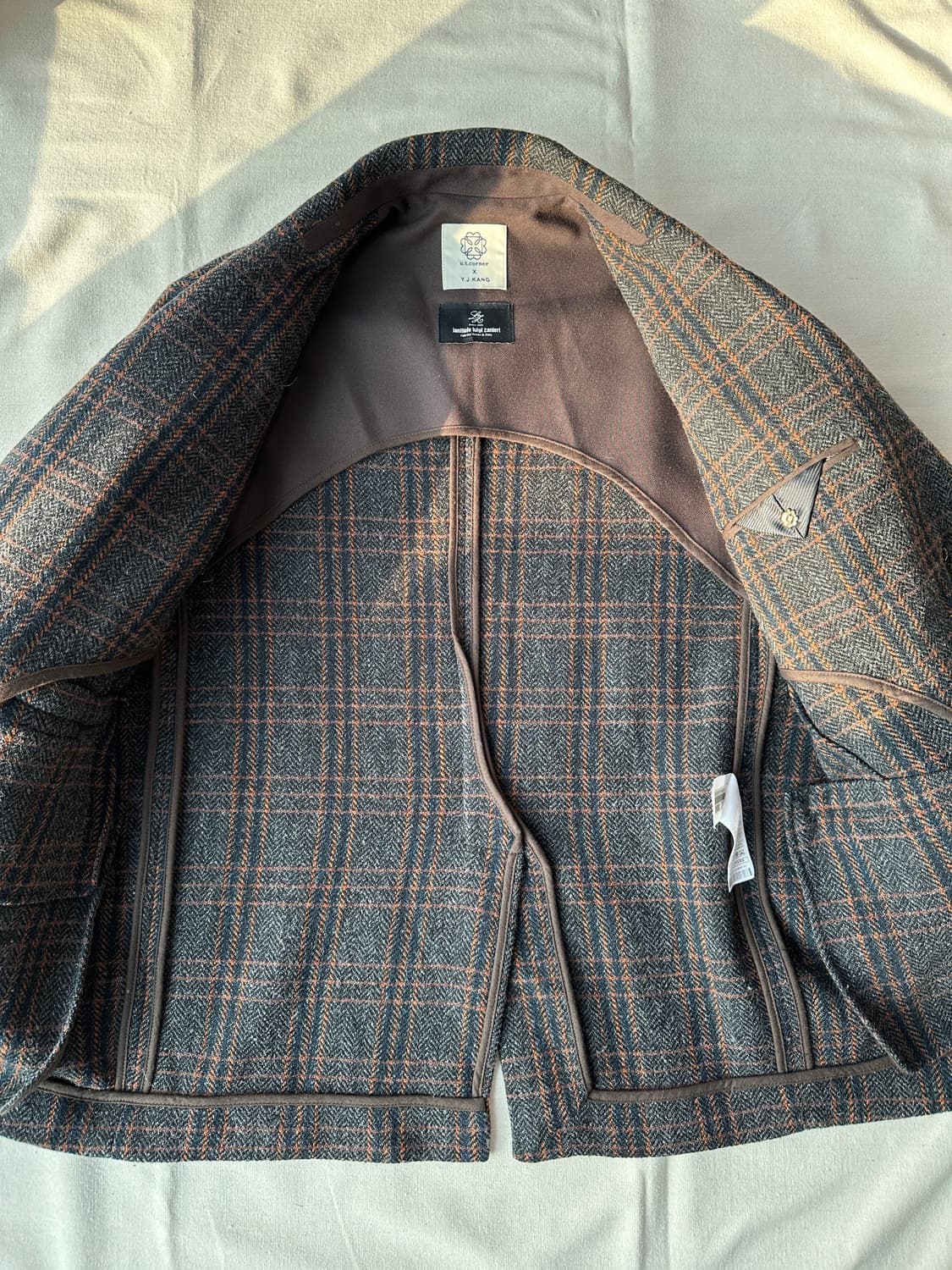 앳코너 울 오버사이즈 헤링본 자켓 S 상품이미지7