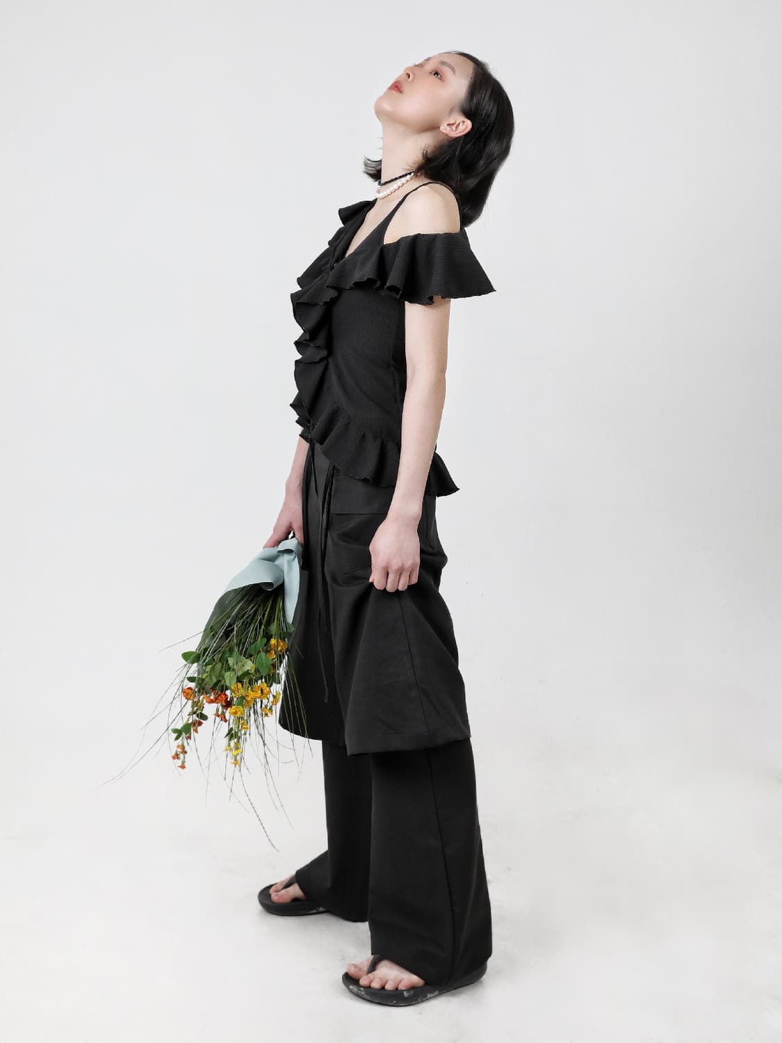 Double drop Morph Pants_Black 상품이미지2