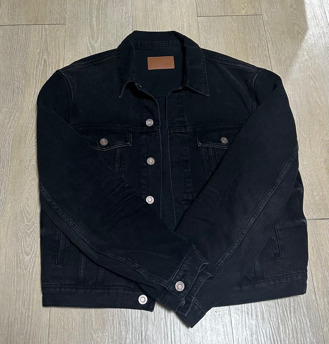 RECTO MEN DENIM JAKET BLACK M SIZE 상품이미지1