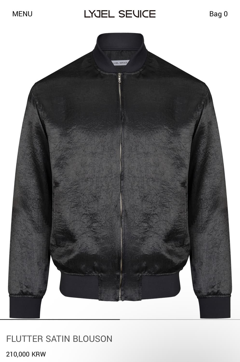  FLUTTER SATIN BLOUSON 1size 상품이미지1