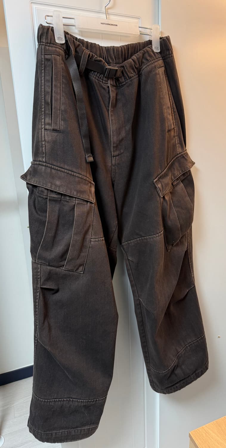 해칭룸 밀팬츠 워시드 블랙 3 상품이미지2