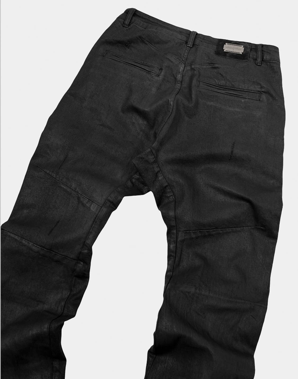 Water Monster Waxed Curved Slim Jeans 상품이미지4