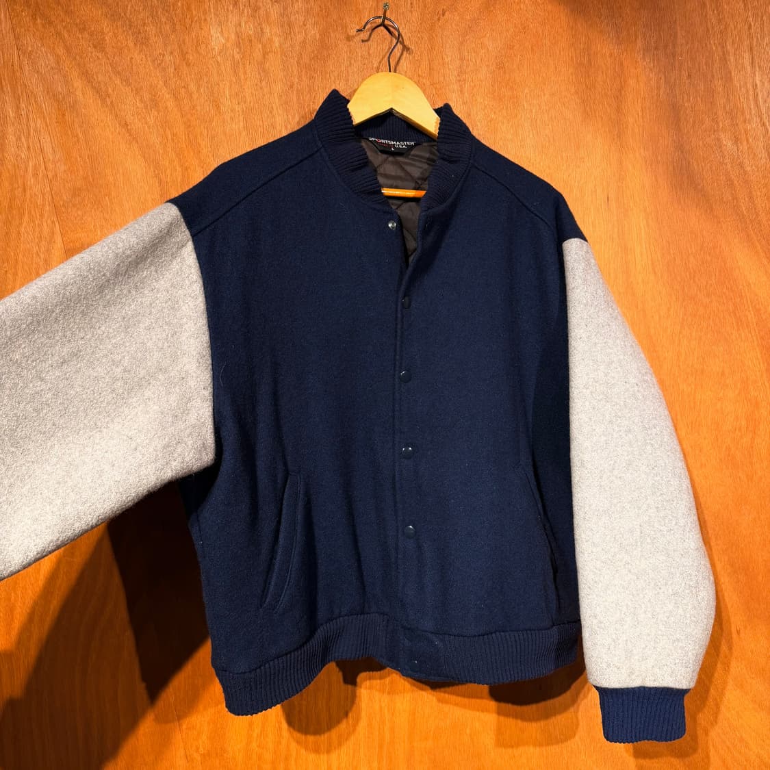 90s USA sports master 울 바시티 자켓 XL 상품이미지5