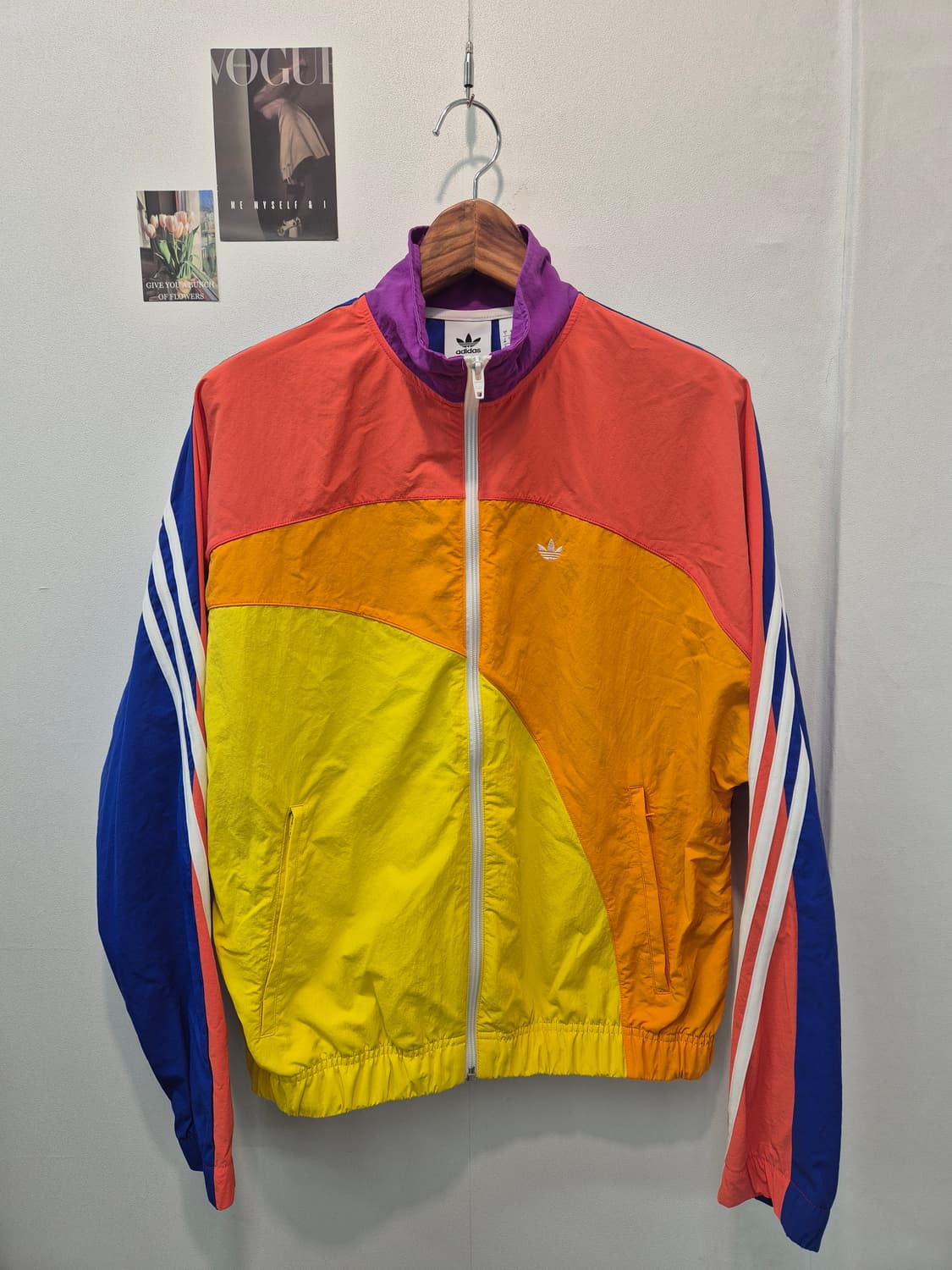 아디다스 로고  올드스쿨 바람막이 점퍼  M
사이즈  상품이미지1