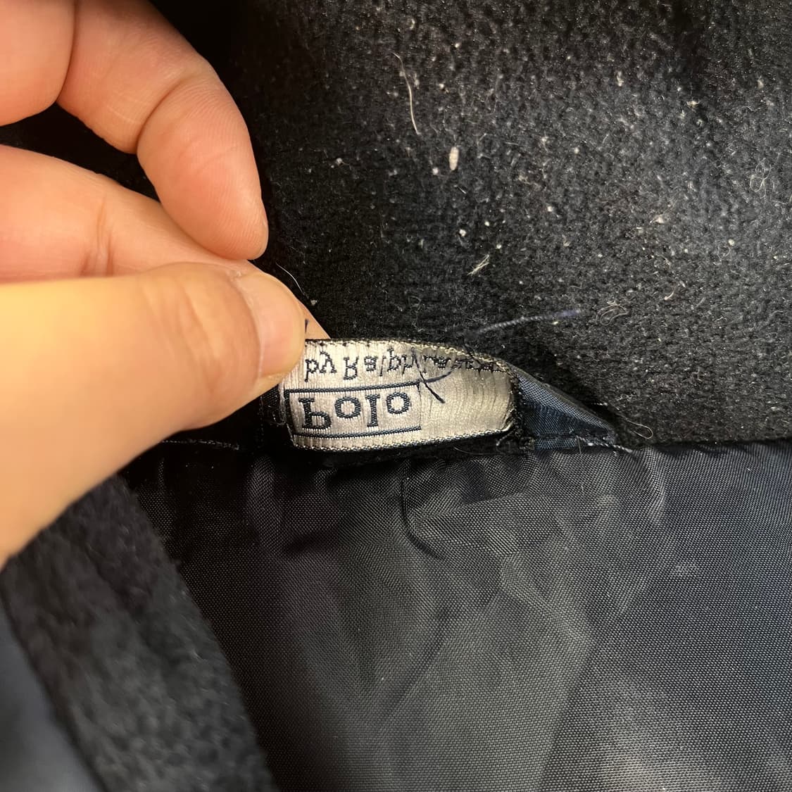 100 폴로랄프로렌 레드포니 후디 네이비 패딩 상품이미지4