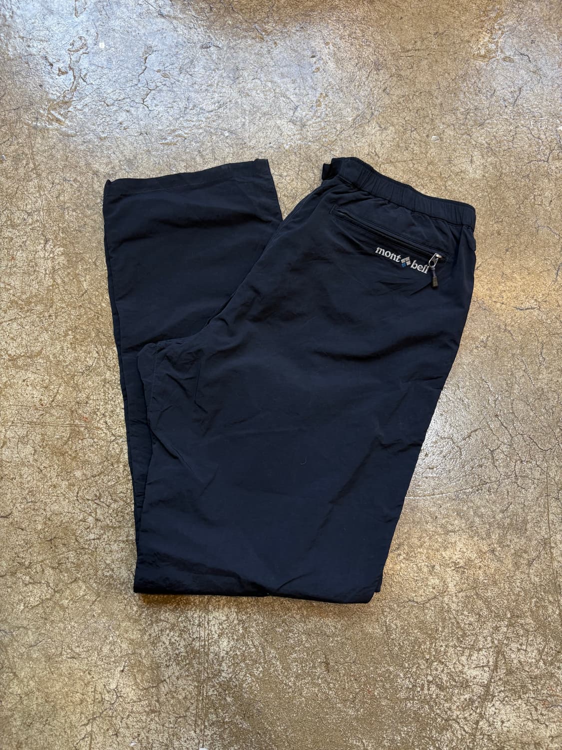 Montbell 블랙 나일론 팬츠 상품이미지1