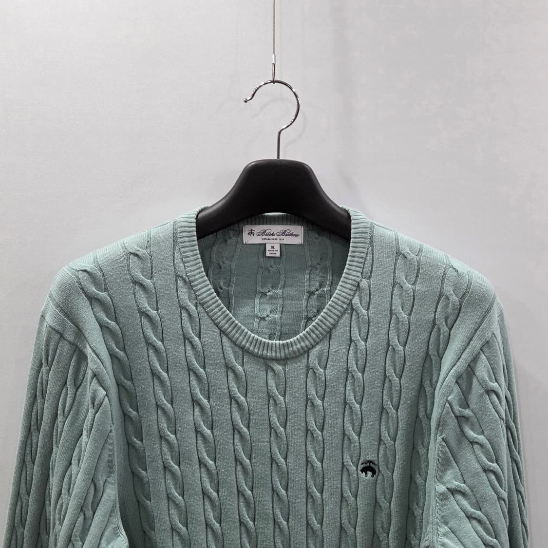 브룩스브라더스 코튼 케이블 니트 XL 상품이미지2