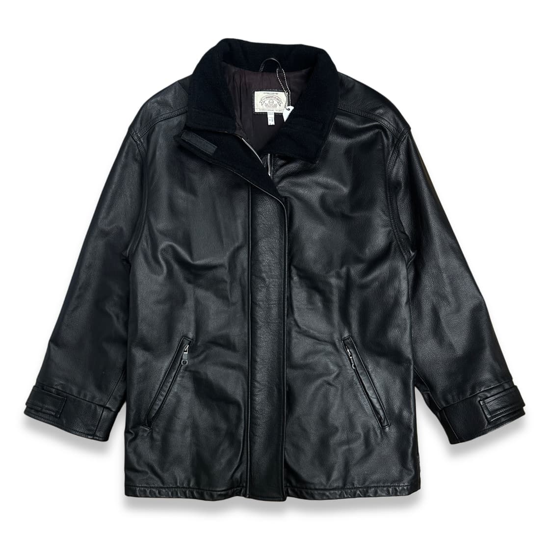 90s Armani Jeans 레더 자켓 M 상품이미지1
