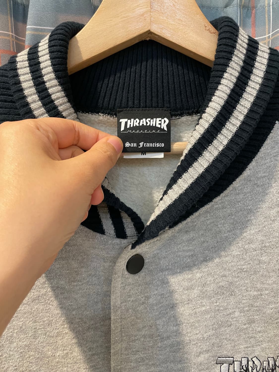 트레셔 래글런 스타디움자켓 상품이미지2