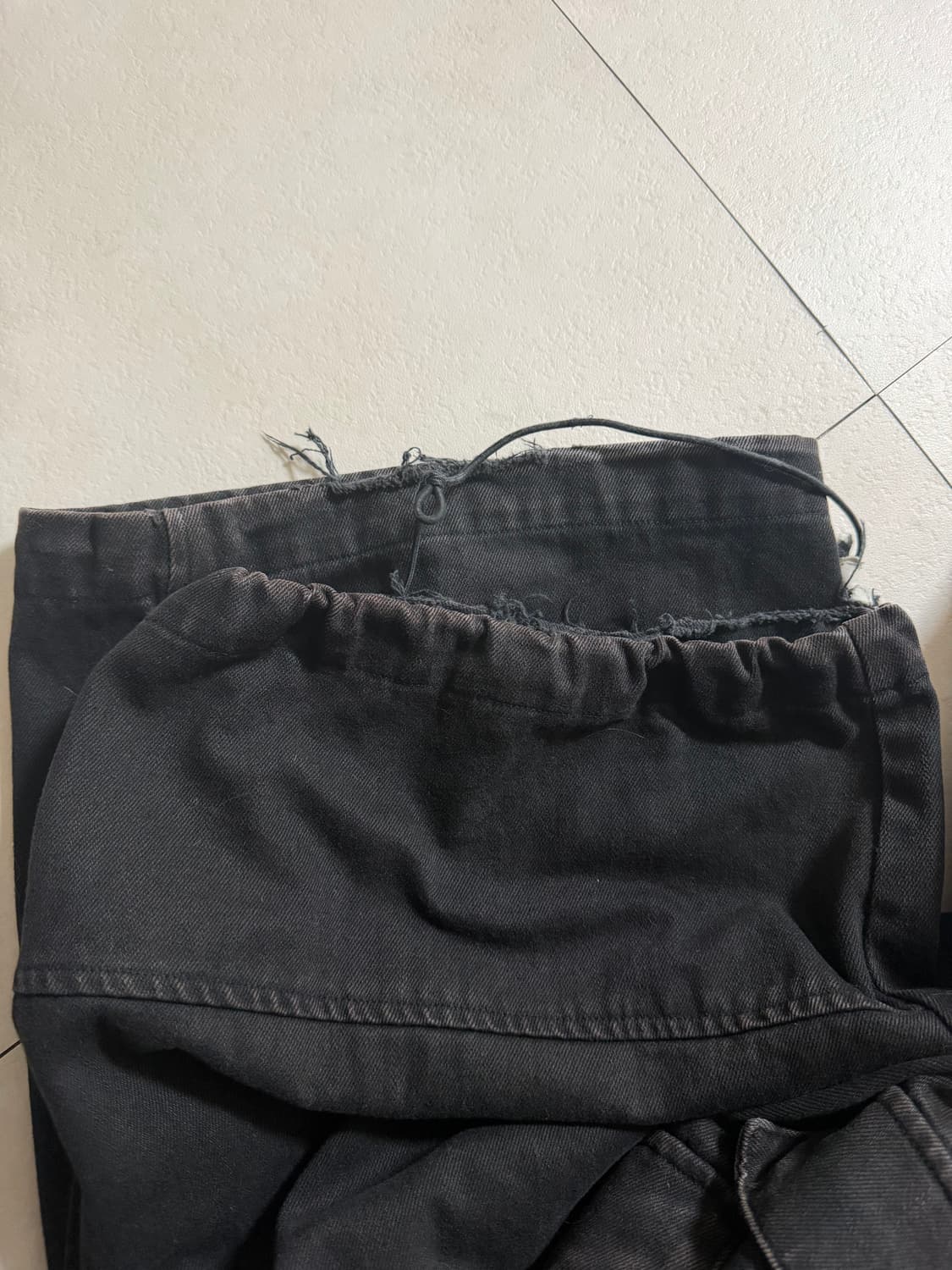 해칭룸 밀 팬츠 데님  블랙 상품이미지6